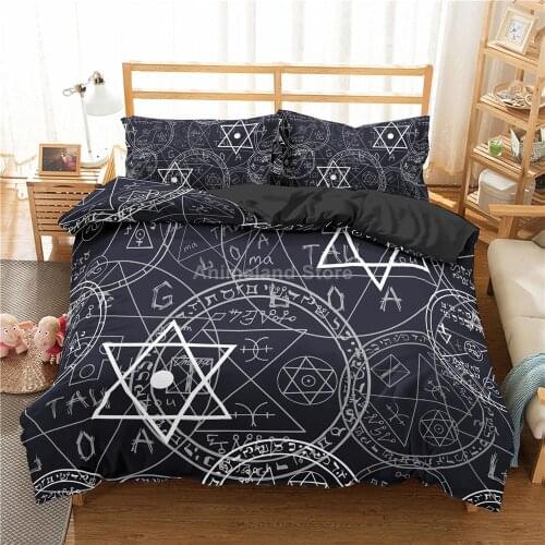 Magic Circle Bedding Set Witchcraft 3d Bed Linen Quilt Duvet Cover Sets Home Textile Decor Twin Single Queen King Size Fashion