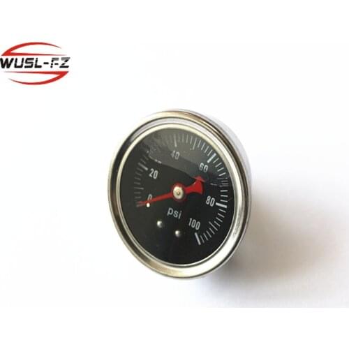 Fuel Pressure Gauge Liquid 0-100 psi /bar Universal Car Fuel Pressure Regulator Gauge Liquid Fill Fuel/O