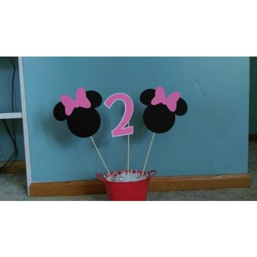 Mouse Mouse Centerpiece, Pink Bows, Happy Birthday, mouse Mouse Clubhouse, Age, Party Decorations