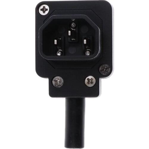 IEC C14 Right Angle Male 10A 250V Socket Plug Connector Adapter Power Outlet