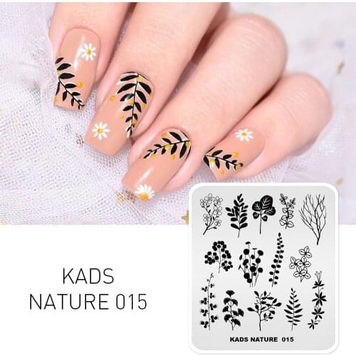 Nail Stamping Plates Leaf Bamboo Butterfly Flower Image Stamp Template Printing Stencil Tools Nail Art Plate Manicure