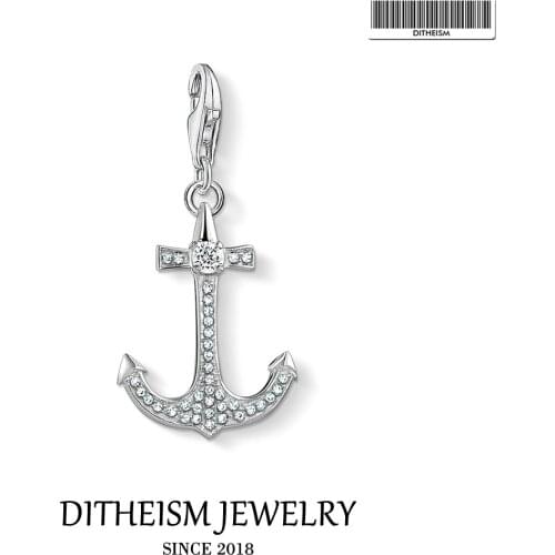 Anchor Charms Pendant,2019 Autumn Fashion Jewelry 925 Sterling Silver Gift For Women Men Boy Girls Fit Bracelet Necklace Bag