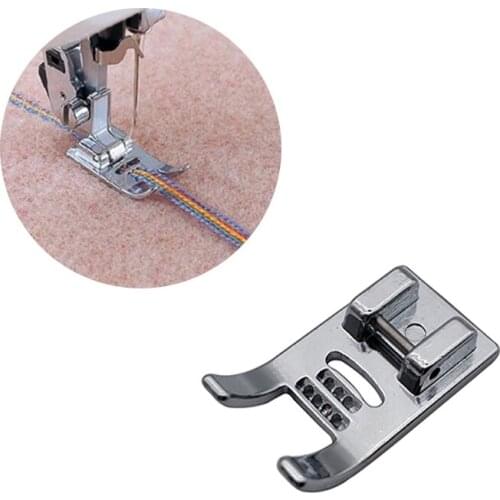 1Pcs Seven Ropes Inlaid DIY Sewing Presser Foot for Household Sewing Machines New Metal 7 Holes Sewing Machine Foot