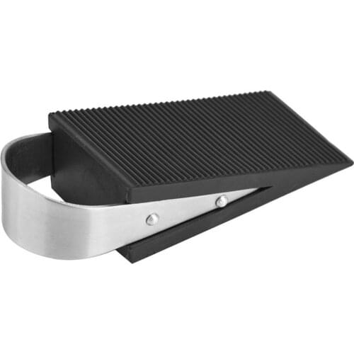 Rubber Door Stop Anti-slip Rubber Stainless Steel Handle Door Stopper for Office Home Baby Safe Floor Door Stopper