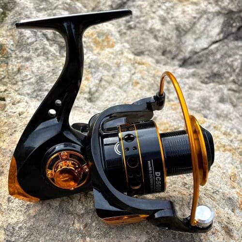 Freshtwater Spinning Fishing Reel 12+1BB Speed Ratio 5.2:1 Aluminum Spool Carp Fishing Reel