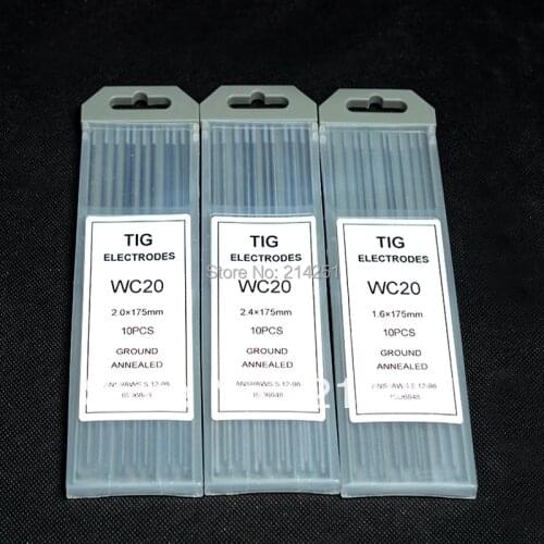 Tig welding Cerium-tungsten electrode-wc20 2.0*175mm /5/64"*7" 10pc(1box)