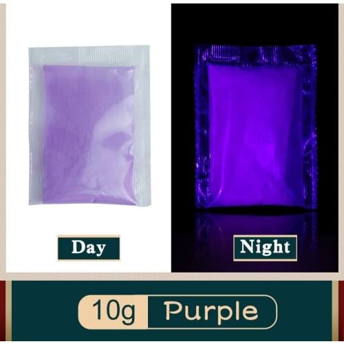 Purple Color Luminous Paint Noctilucent Powder Fluorescence DIY Party Creative Halloween Decorations 10g