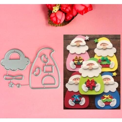 Lovely Santa Claus bow cutting dies love heart toy doll Scrapbook card paper craft home decoration embossing stencil cutter
