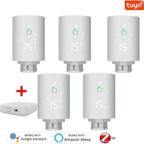 Tuya ZigBee3.0 Smart Radiator Actuator Programmable Thermostatic Radiator Valve Temperature Controller 2MQTT Setup With Alexa