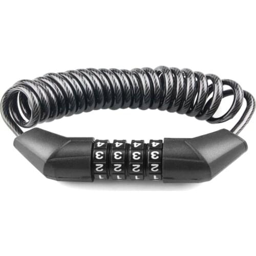 Bicycle Lock Steel Cable Chain Security Bike Password Lock Anti-Theft Combination Number Code Portable Cable Lock