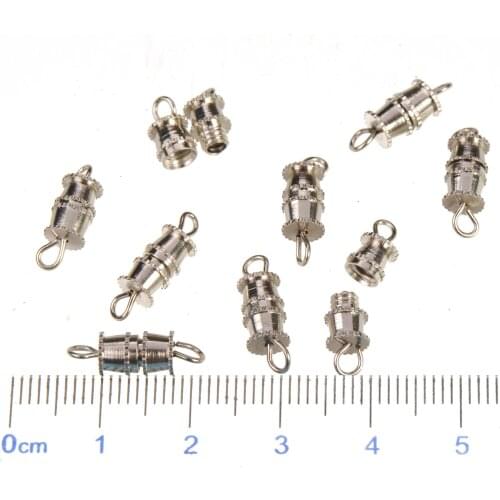 Screw clasps bracelets hooks jewelry findings metal brass copper toggle sawtooth white k plated accessories for handicrafts 20pc