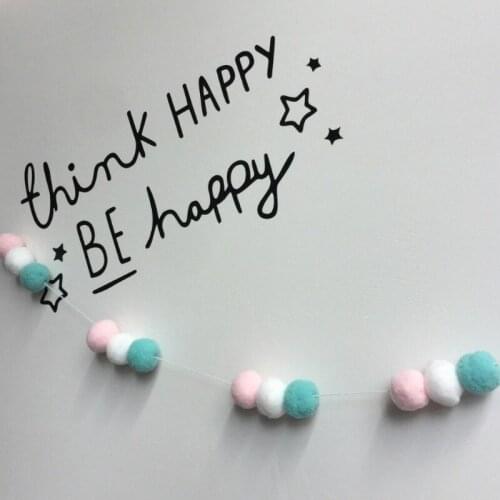 2021 Wool Felt Balls 2cm Handmade Kids Room Wall Decor Hanging Nursery Garland Best Gifts For Kids Room Ornament