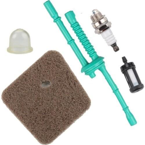 Air Filter Fuel Pipe Fuel Filter Primer Bulb Spark Plug For Stihl FS38 FS45 FS45C FS45L FS46 FS46C FS55 FS55C FS55R FS55RC FS55T