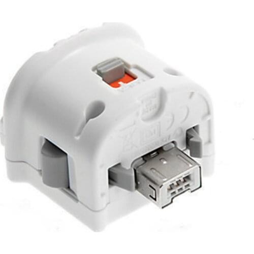 High Quality Motion Plus Adapter Sensor for Nintendo Wii Console Remote Wireless Wiimote Controller Black & White