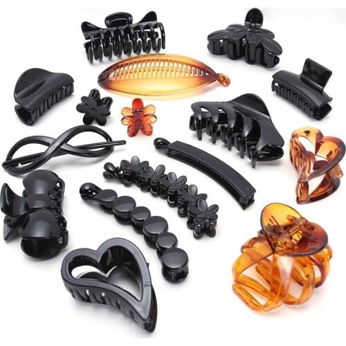 Strong women claw hairpin banana barrette hair clip crab woman headwear accessories clamp long thick hair hold well comfortable