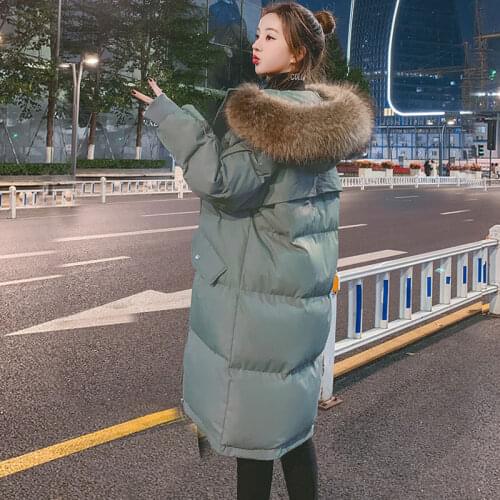 Winter Coat 2020 New Loose Cotton Coat Womens Mid-Length Thickened Student down Jacket Korean Style Cotton-Padded Jacket