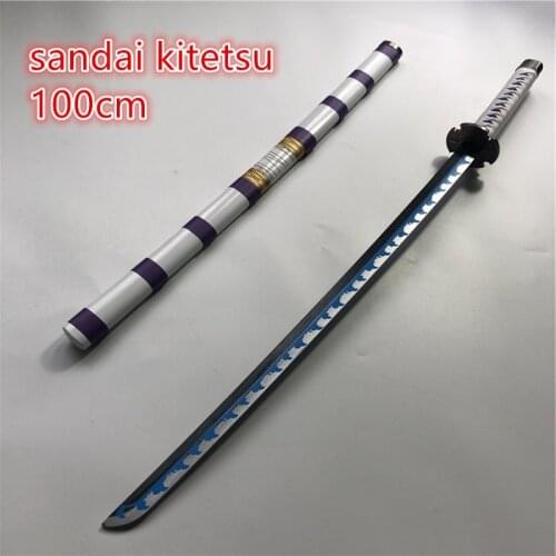 1:1 Cosplay Kozuki Oden totsukanotsurugi sword Weapon Armed Katana Espada Wood Ninja Knife Samurai Sword Prop Toys 100cm