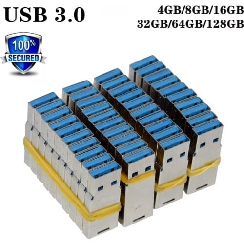1-100pcs USB 3.0 Flash Drive 16GB32GB64GB128GB Pendrive Waterproof chip usb flash drive chip short universal board memory Sticks