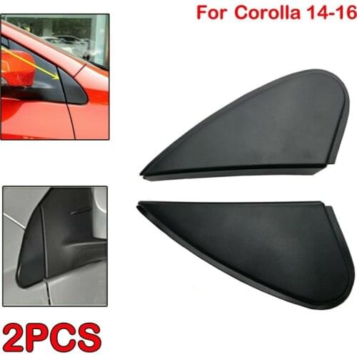 1 Pair Car Side Mirror Corner Triple-cornered Cover Trim for Toyota Corolla 2014-2016
