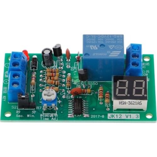 1Pc DC 12V Delay Relay Delay Turn off Switch Module with Led Timer