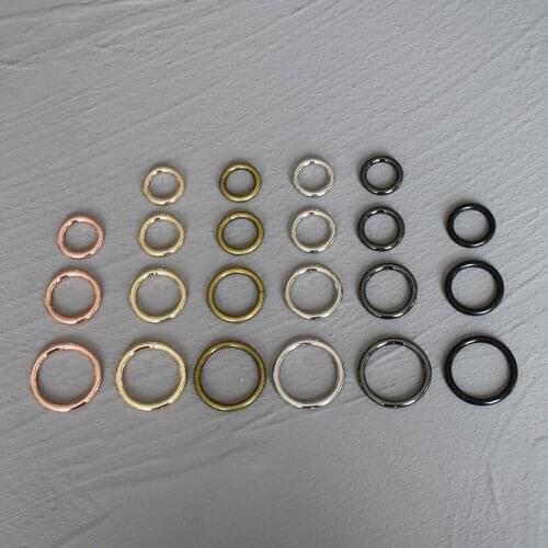 100 Pcs 15mm/20mm/25mm/30mm belt buckle O Ring Leather Bag Belt Strap Dog Chain Buckle Snap Clasp Clip Bag Parts Accessories