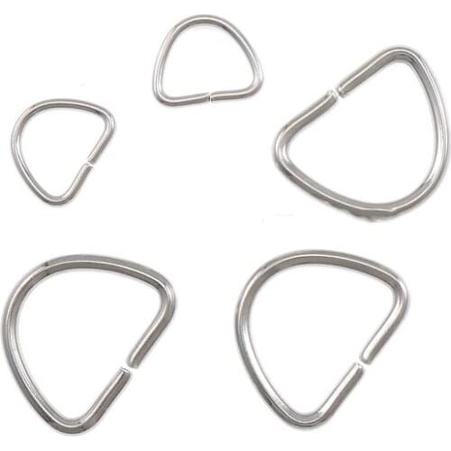 100pcs Hypoallergenic Stainless Steel Never Fade D Shape Open Jump Ring Fit DIY Necklace Jewerly Making Findings Supplier Craft