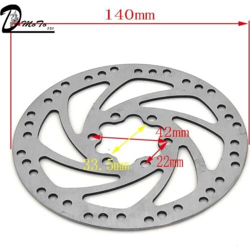 140mm Disc Brake Rotor Stainless Steel Bike Disc Brake Rotor 6 Bolts 34mm for Scooter Bicycle Road Bike Mountain Bike