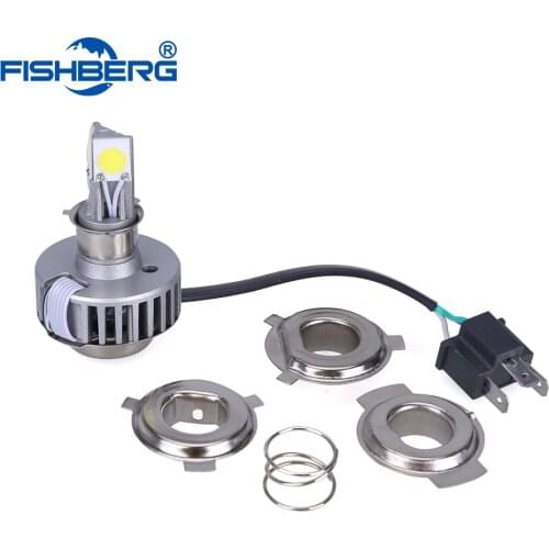 2016 H4 LED Motorcycle Headlight 6000K 1800LM 18W Hi/Lo Beam High/Low Conversion Kit DC 12V 24V H6 Headlamp