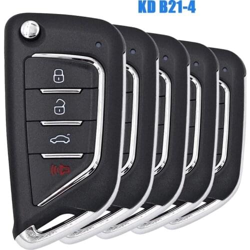 5pcs/lot B21-4 KEYDIY Universal KD900 KD900+ URG200 Mini KD KD-X2 4 Button Remote Control KD Remote Car Key B21-4