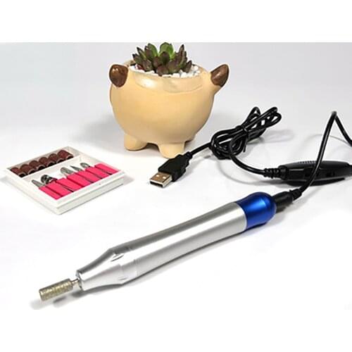 Aluminum Alloy High Grade Pen Shape Mini Electric Nail Drill Machine Nail Art Manicure Pedicure Set for Nail Tools