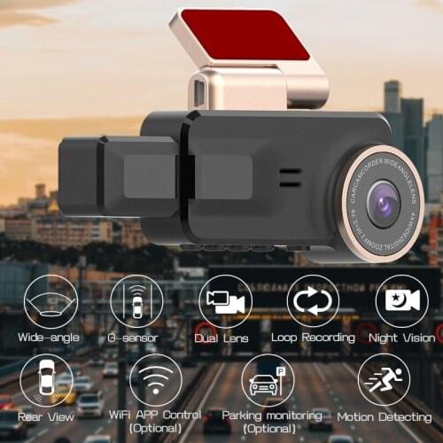 Dual Lens WIFI Car DVR Dash Cam Video Recorder G-Sensor Wide Angle 1080P Front and Inside Camera DVR/Dash Camera Car Electronics