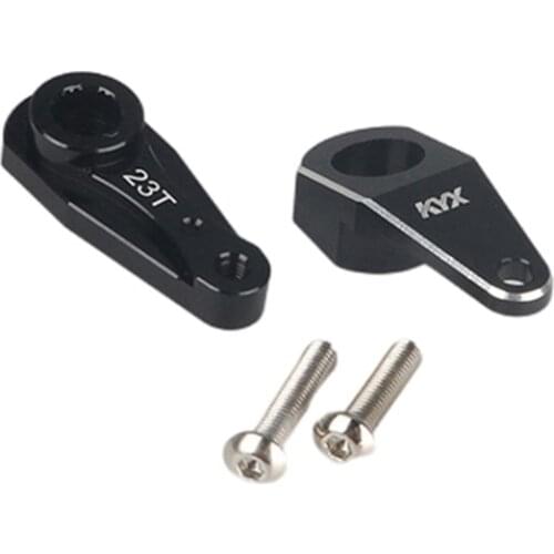 For Axial 1/10 RBX10 Ryft RC Crawler Car Modification Part 2pcs/set Aluminum Alloy 23T/25T Steering Gear Swing Arm Servo Arm