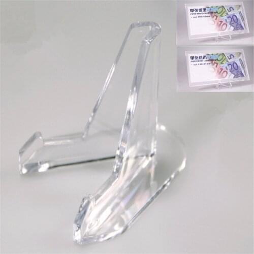 For Pocket Watche Lighter Knife 2 Small Display Stand Clear Acrylic Easel Holder