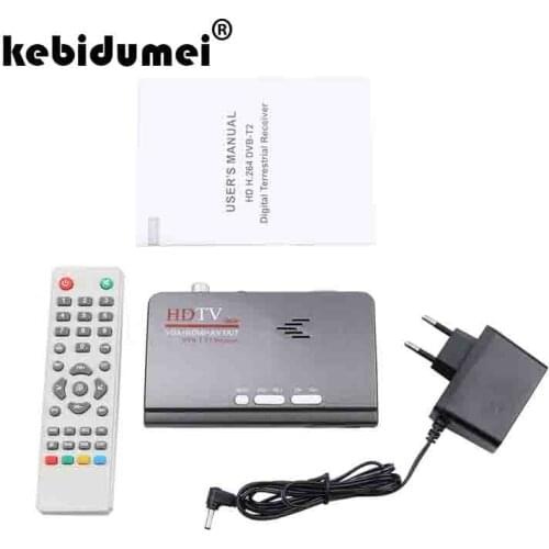 DVB-T/DVB-T2 TV Tuner Receiver DVB T/T2 TV Box VGA AV CVBS 1080P HDMI-compatible digital HD Satellite receiver Remote Control