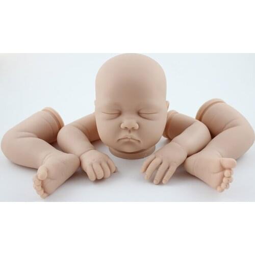 22inch Reborn baby Doll Mould Soft Silicone bebe reborn kit Prototype DIY newborn dolls part accessories