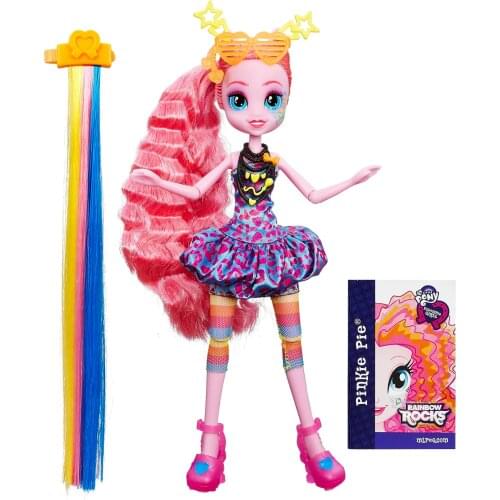 Habro My Little Pony Rainbow Long Hair Rock Doll Pinkie Pie Movie & TV Model Toys Girl Birthday Gift