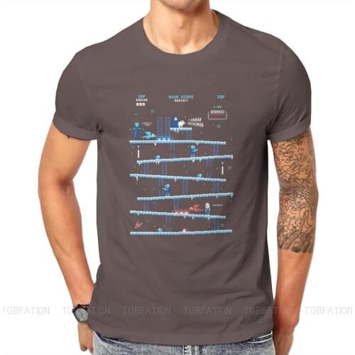 Donkey Thrones Hipster TShirts Pixel Male Graphic Fabric Tops T Shirt Round Neck Big Size