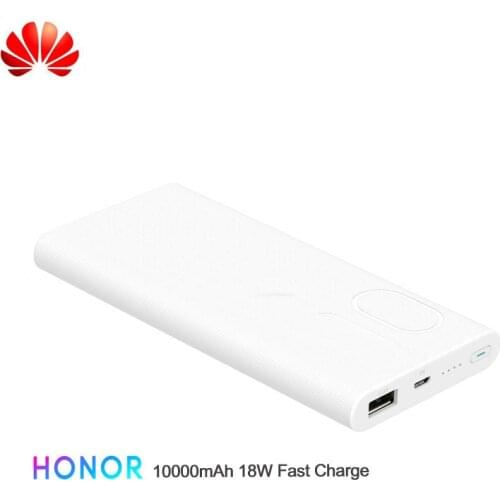Huawei Honor Power Bank 2 10000mAh Max 18W Two-way Quick Charge Version Mobile Phone Charger for Honor 10 V20 Smartphone Laptop