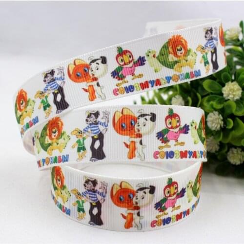 16322 , 22MM cartoon Printed grosgrain ribbon, DIY handmadeHair accessories Material wedding gift wrap