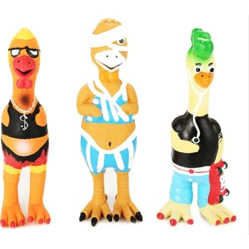 Latex Dog Chew Toy For Small Large Dogs Squeak Animal Shape Pet Puppy Bite Resistant Toys Interactive Pet Training Accessories