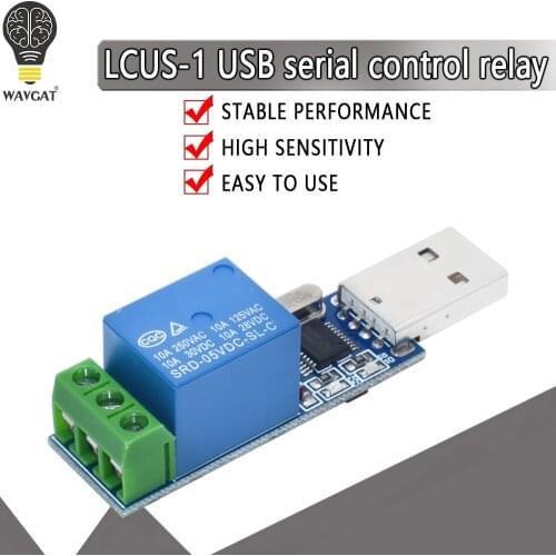 LCUS-1 type USB Relay Module Electronic Converter PCB USB Intelligent Control Switch
