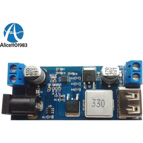 24V/12V To 5V 5A Power Module DC-DC Step-Down Power Supply Converter Adjustable USB Step-down Charging Module For Phone USB Port