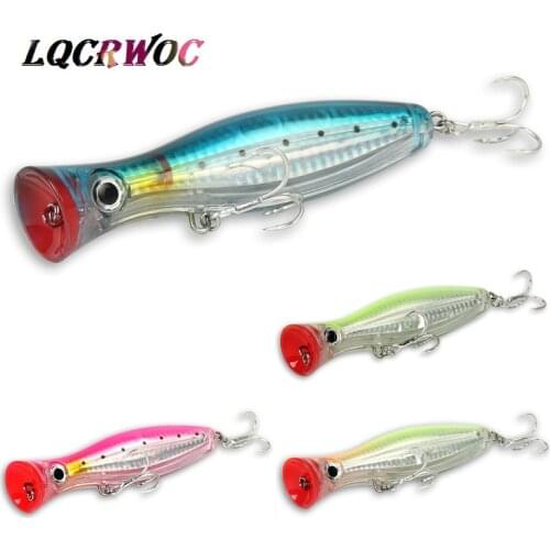 NEW Popper 12cm 43g sea fishing lures pencil whopper plopper tuna lures topwater pesca big minnow top water lure trolling lure