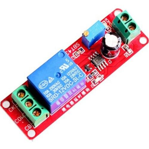 DC 12V Timer Delay Relay Shield Module NE555 Timer Switch Adjustable Controller Module 0 to 10 Second 0~10S Car Oscillator