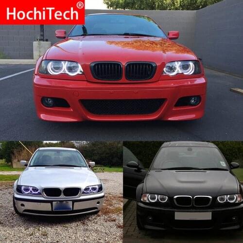 Excellent Ultra bright illumination smd led Angel Eyes kit halo ring For BMW E36 E38 E39 E46 Projector 4x131 DRL