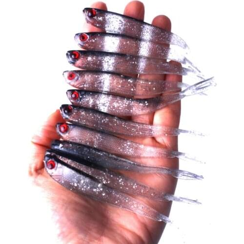 5PCS/lot Soft Lure 3.6g 10CM Silicone Swimbaits isca Artificial Worm Soft Bait Fish Wobblers Bass Carp Flying Fishing Lure