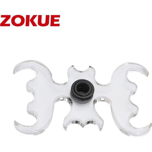 ZOKUE Durable Anti-slip Billiard Pool Snooker Cue Rest Bridge Head Holder Plastic Transparent Professional Accessory Billiard