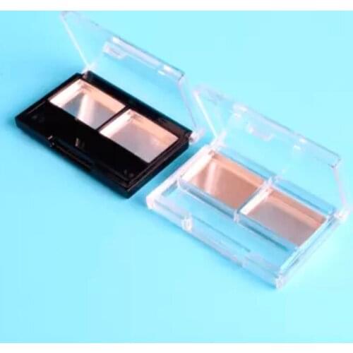 Empty Eyeshadow Pallete DIY Blush Box Make up Pallete Refillable Container with 2 pan WYL