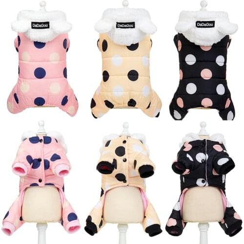 Warm Cat Clothes Winter Pet Puppy Kitten Coat Jacket For Small Medium Dogs Cats Chihuahua Yorkshire Clothing Costume Pink 45