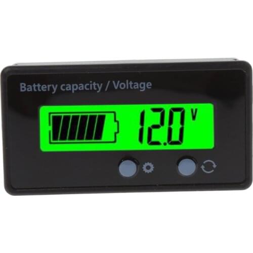 2021 Hot New 8-70V LCD Acid Lead Lithium Battery Capacity Indicator Voltmeter Voltage Tester GY-6S